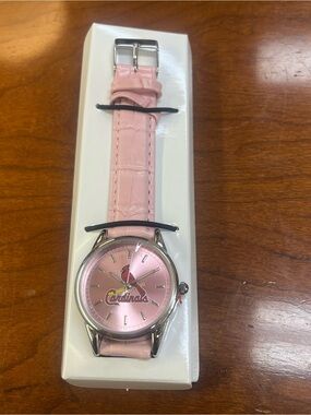St. Louis Cardinals Ladies Pink Team Watch Game Time MLB NIB 2007 Avon